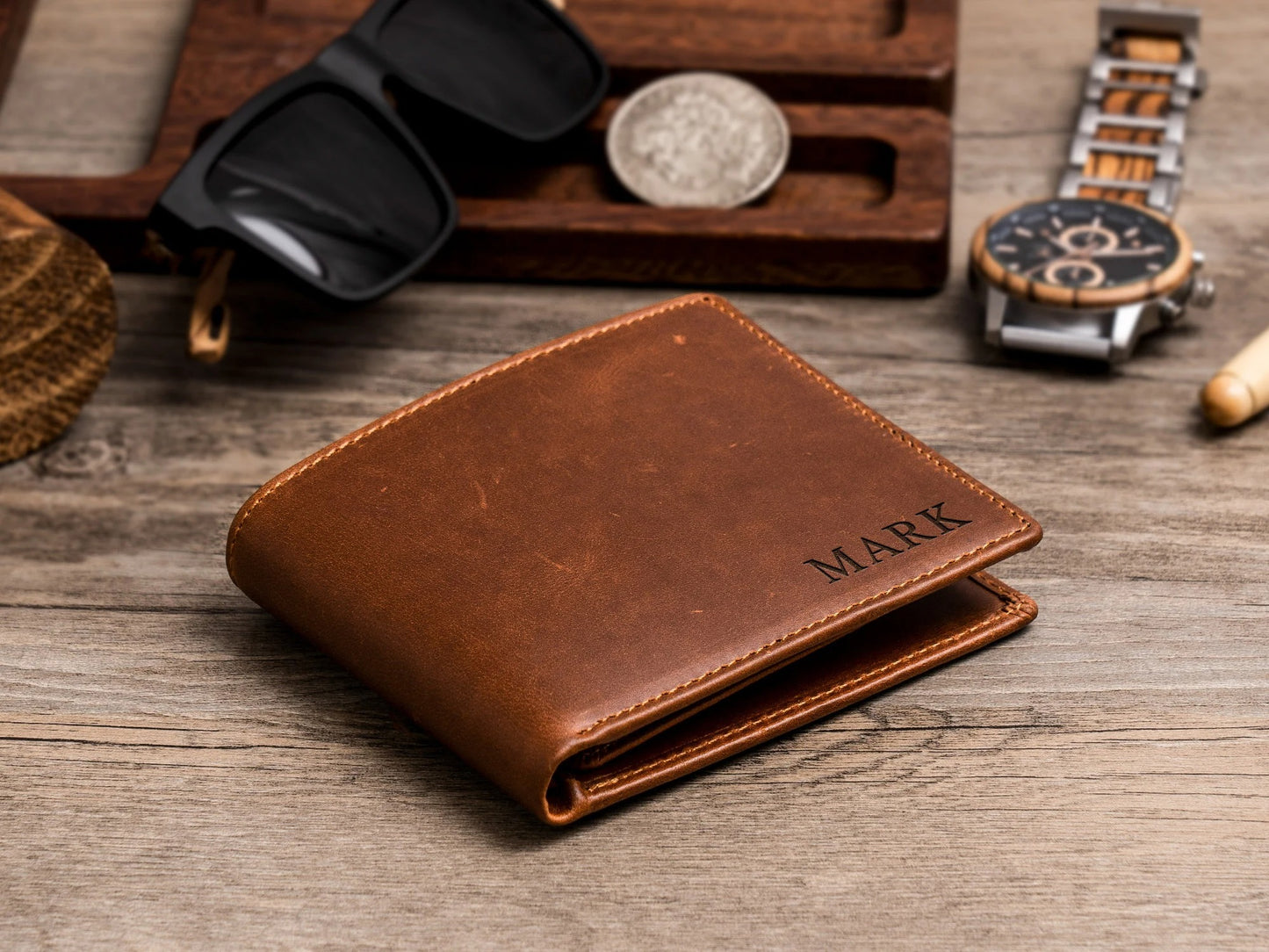 Custom Monogrammed Wallet