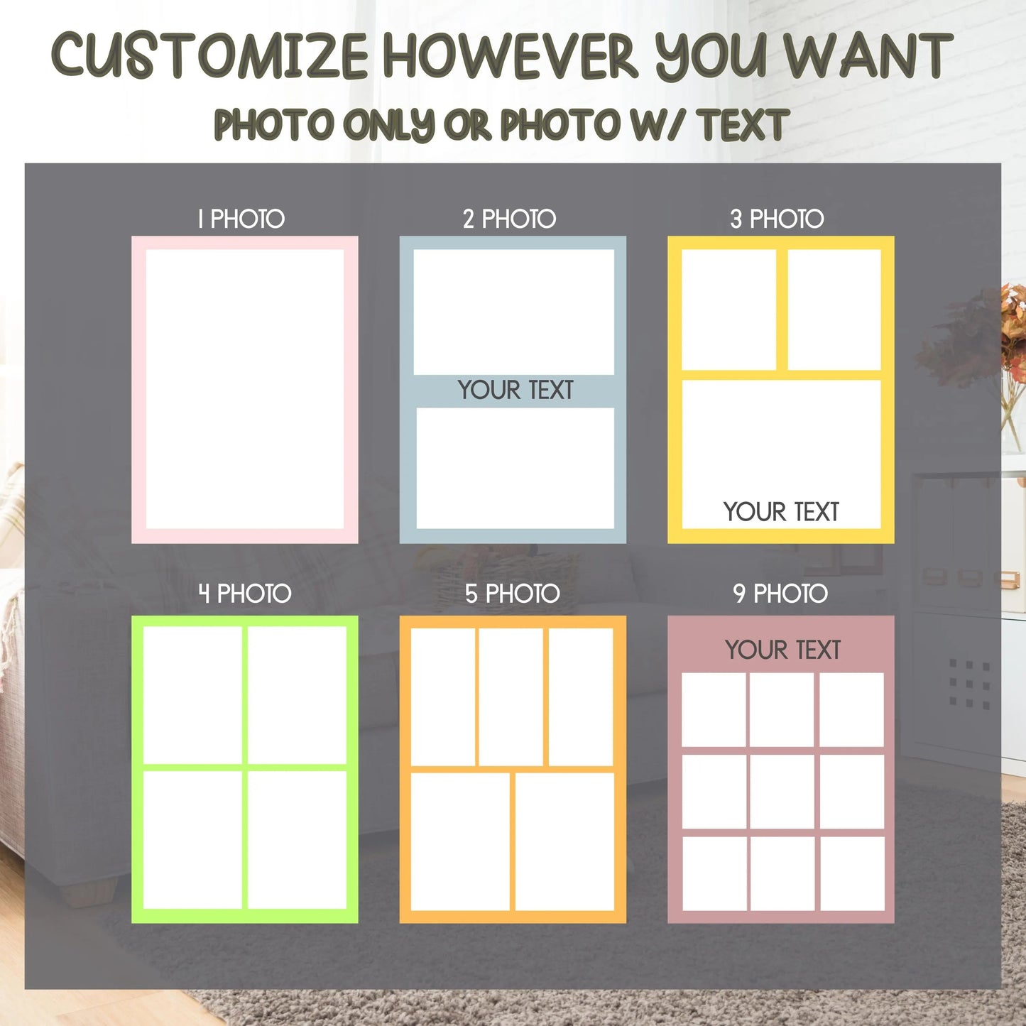 Customizable Photo Blankets