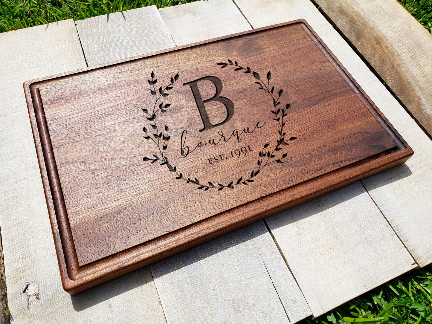 Personalized Monogrammed Cutting Board