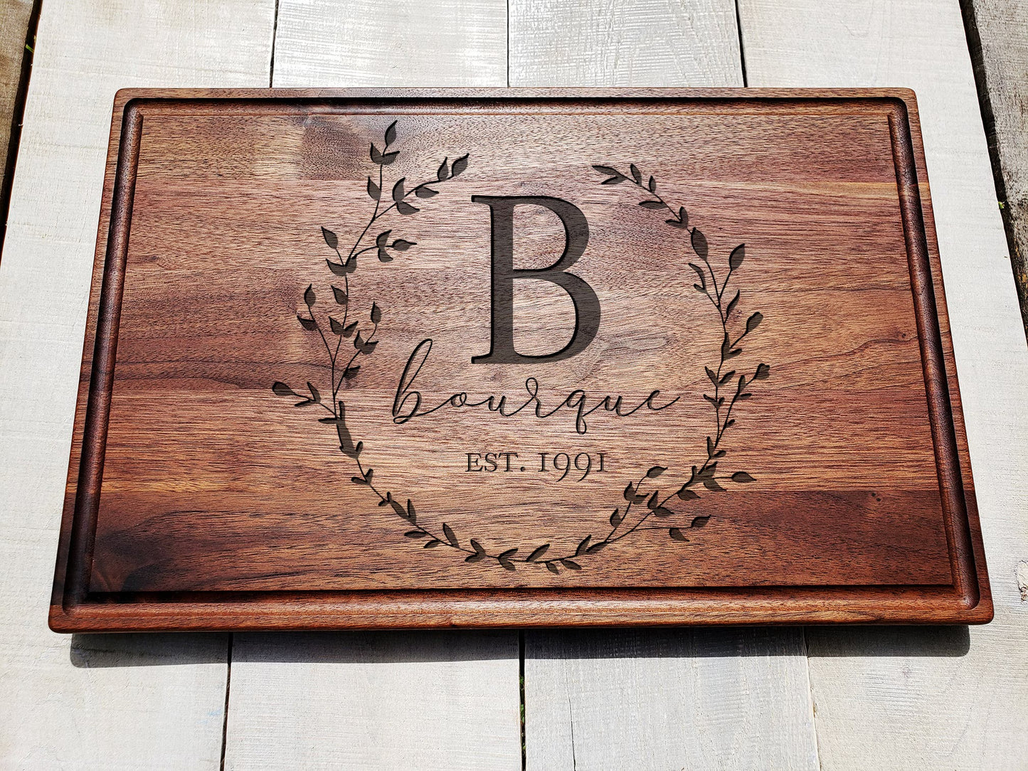 Personalized Monogrammed Cutting Board