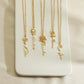 Custom Birth Flower Name Necklace