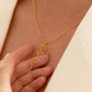 Custom Birth Flower Name Necklace