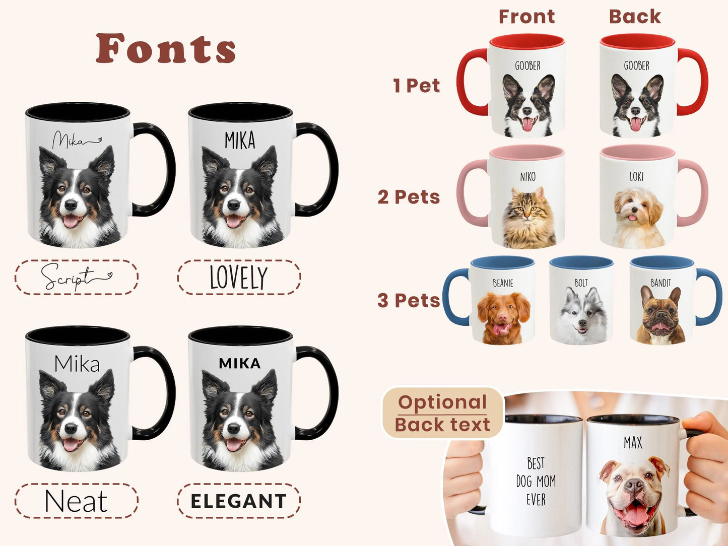 Custom Pet Illustration Coffee Mug