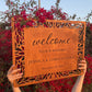 Laser Cut Wooden Wedding Welcome Sign