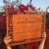 Laser Cut Wooden Wedding Welcome Sign