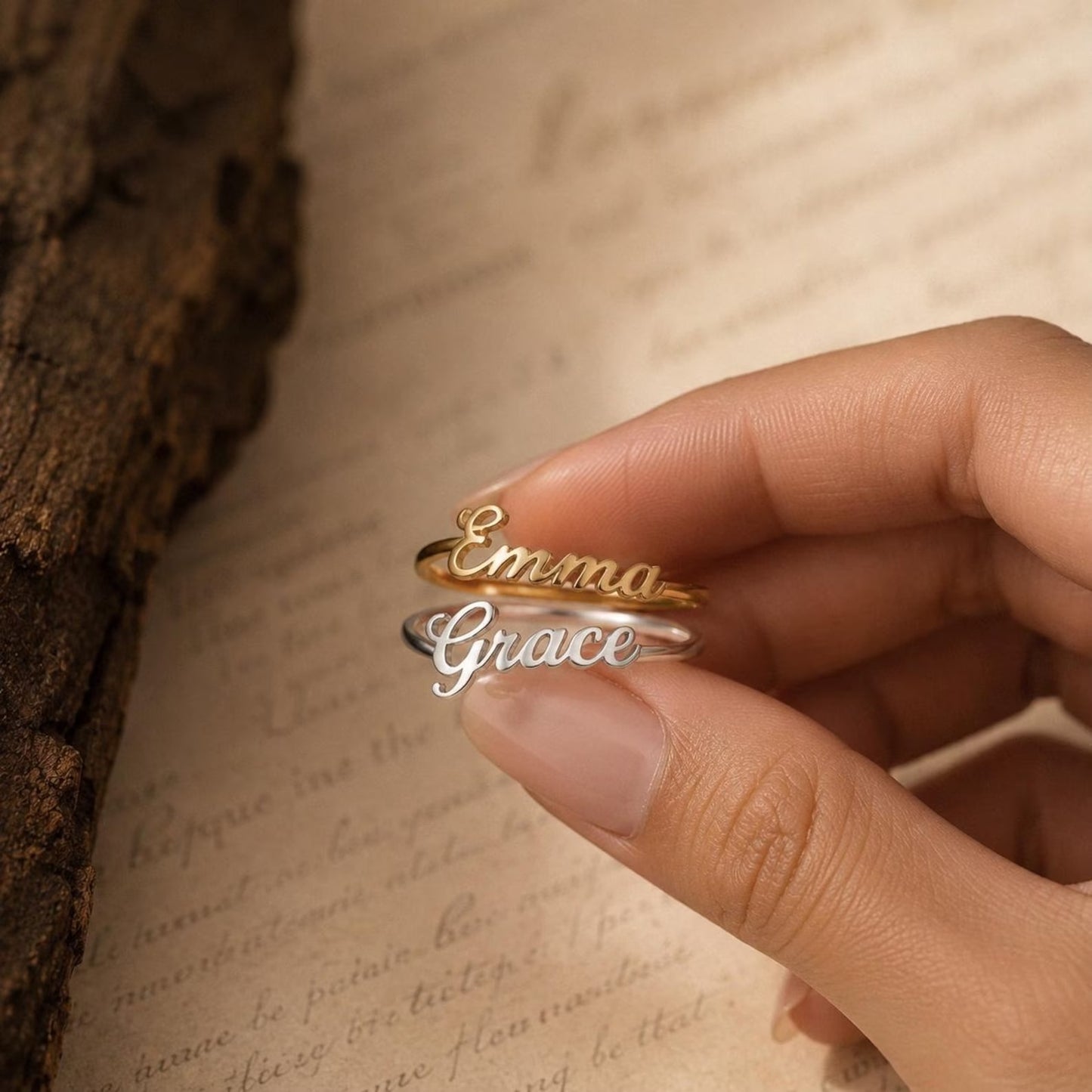 Custom Name Ring