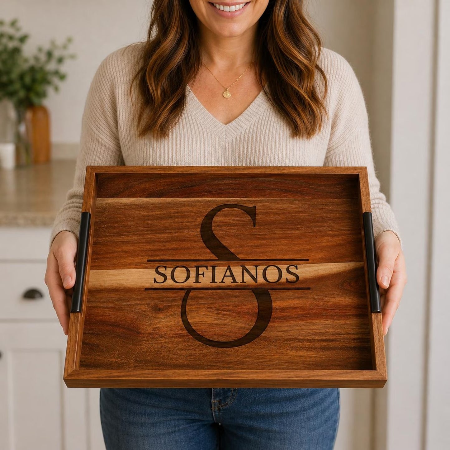 Custom Engraved Serving tray