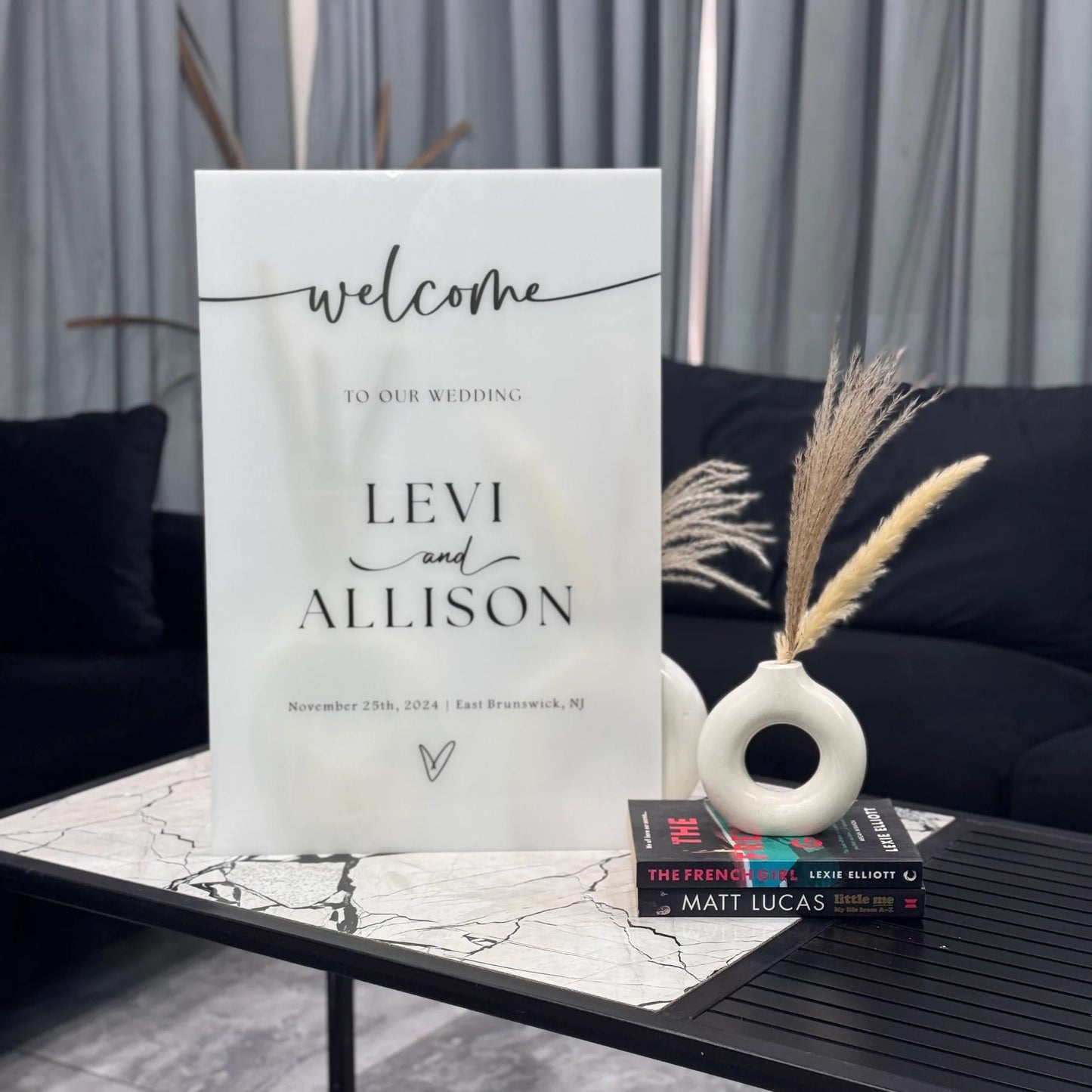 Modern Minimalist Wedding Welcome Sign