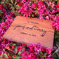 Engraved Wooden Wedding Welcome Sign
