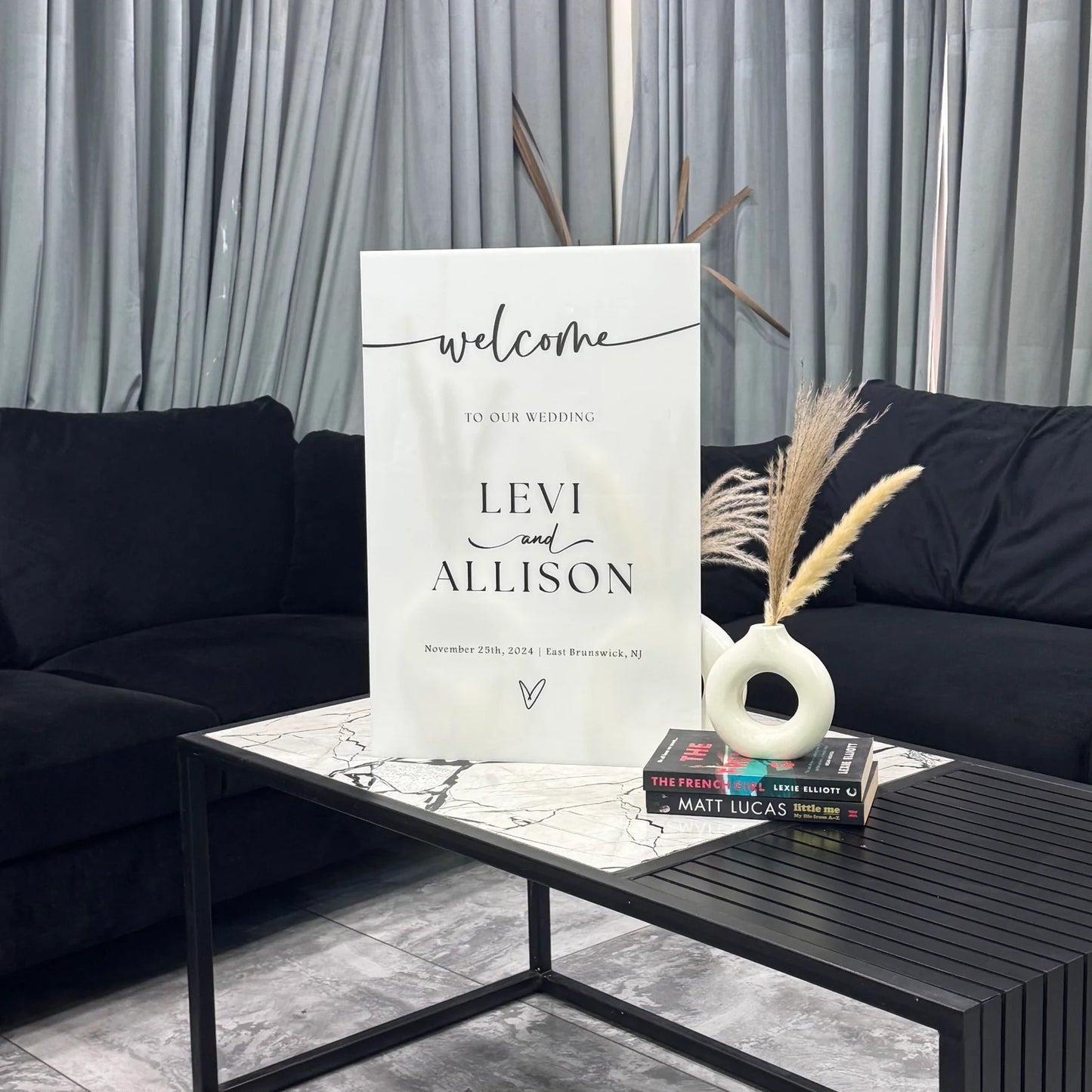 Modern Minimalist Wedding Welcome Sign