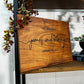 Engraved Wooden Wedding Welcome Sign