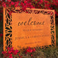 Laser Cut Wooden Wedding Welcome Sign