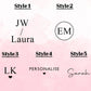 Personalized Leather Crossbody Bag