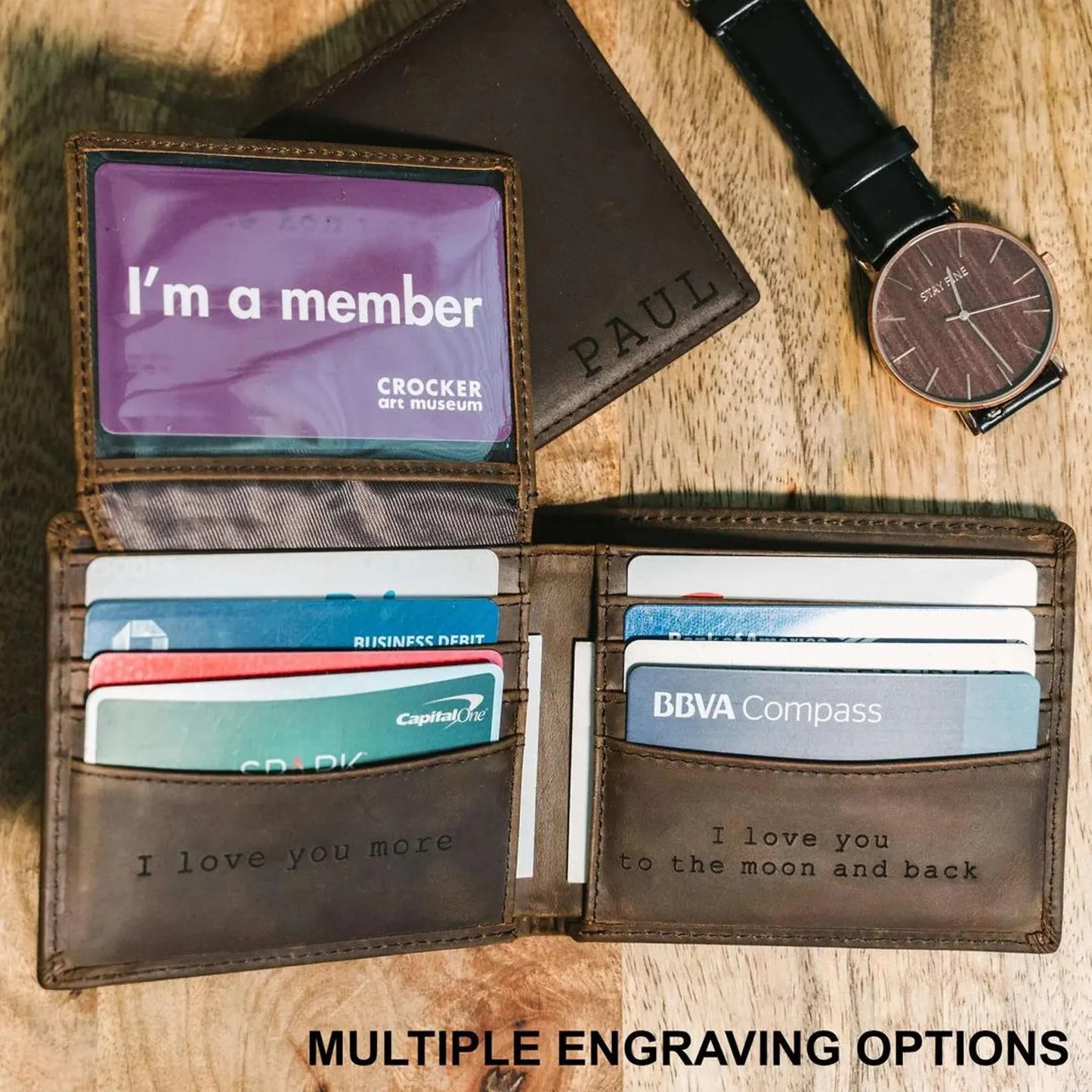 Custom Monogrammed Wallet