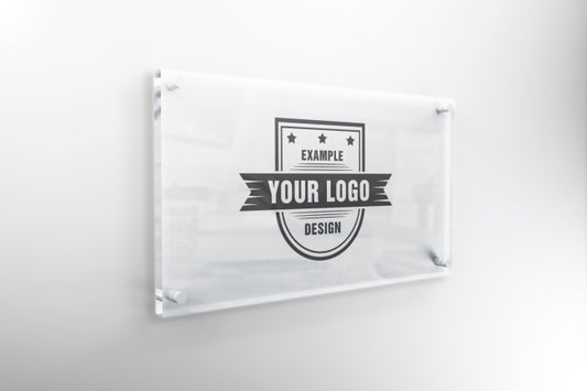 Interior Glass Sign Mockup Template