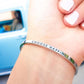 Custom Engraved Cuff Bracelet With Personalized Message