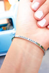 Custom Engraved Cuff Bracelet With Personalized Message