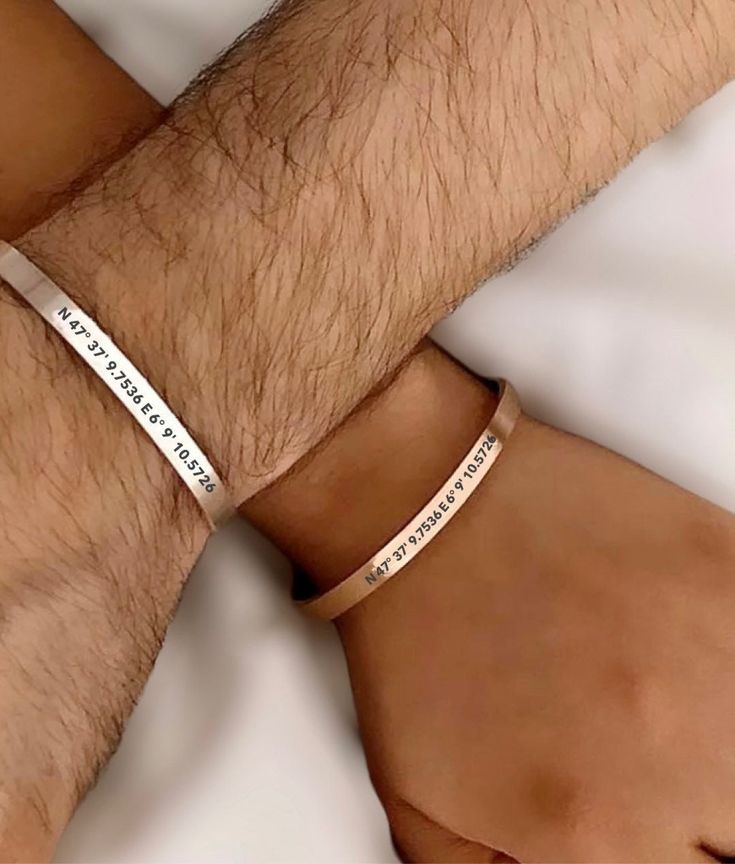 Custom Engraved Cuff Bracelet With Personalized Message