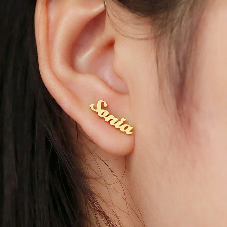 Personalized Name Earrings Crafted Just for You