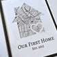 Custom Couple Wedding Journey Map