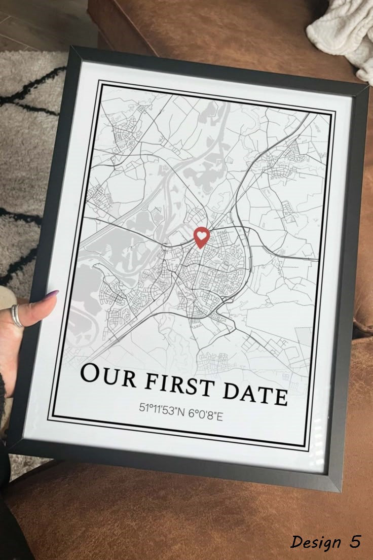 Custom Couple Wedding Journey Map