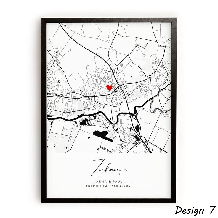 Custom Couple Wedding Journey Map