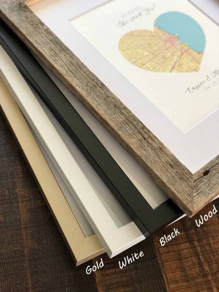 Custom Couple Wedding Journey Map