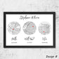 Custom Couple Wedding Journey Map