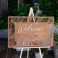 Laser Cut Wooden Wedding Welcome Sign