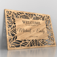 Laser Cut Wooden Wedding Welcome Sign