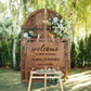 Laser Cut Wooden Wedding Welcome Sign
