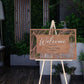 Laser Cut Wooden Wedding Welcome Sign
