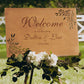 Laser Cut Wooden Wedding Welcome Sign