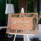 Laser Cut Wooden Wedding Welcome Sign