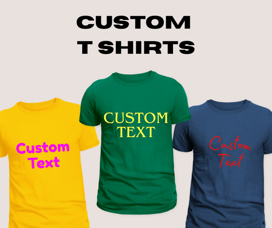Custom Round Neck Printed T-Shirt