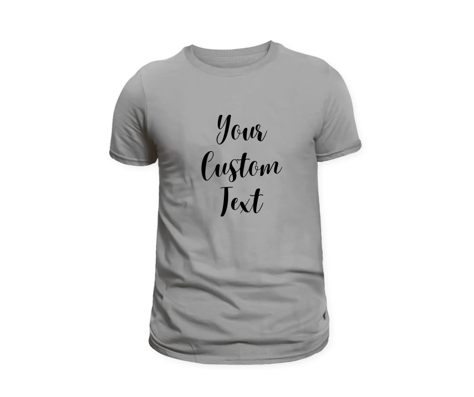 Custom Round Neck Printed T-Shirt