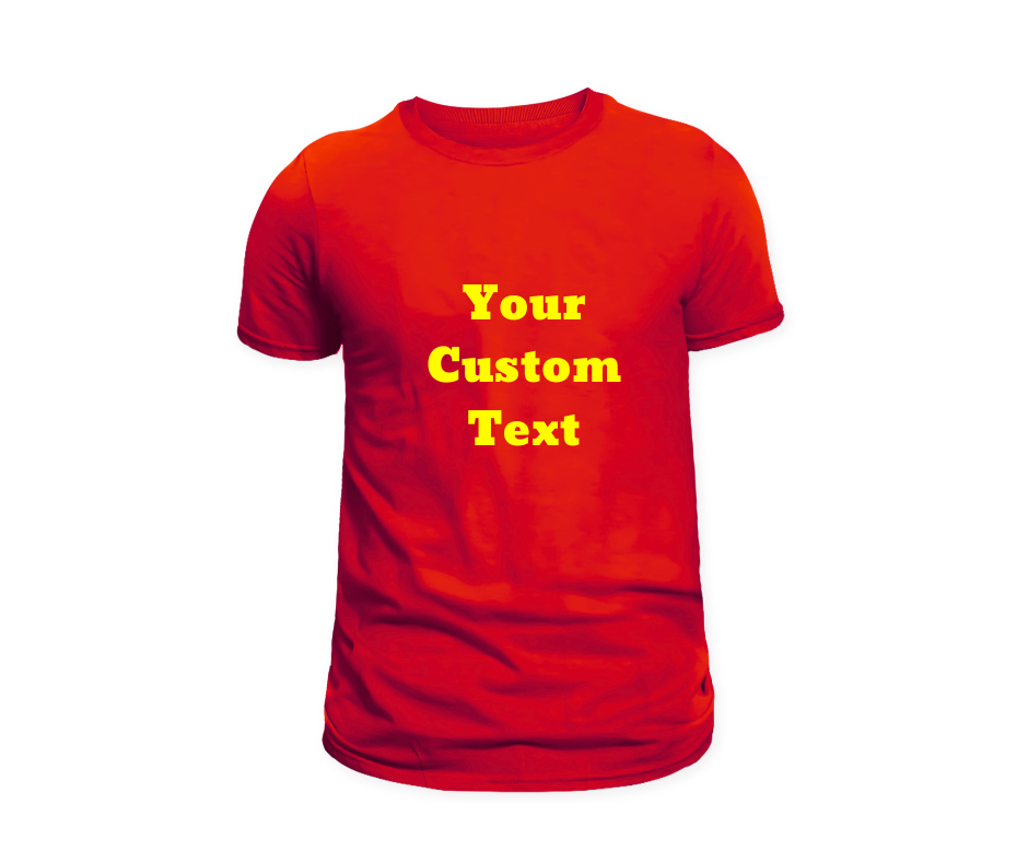 Custom Round Neck Printed T-Shirt