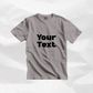 Personalized Youth and Toddler Round Neck T-Shirt With Custom Text