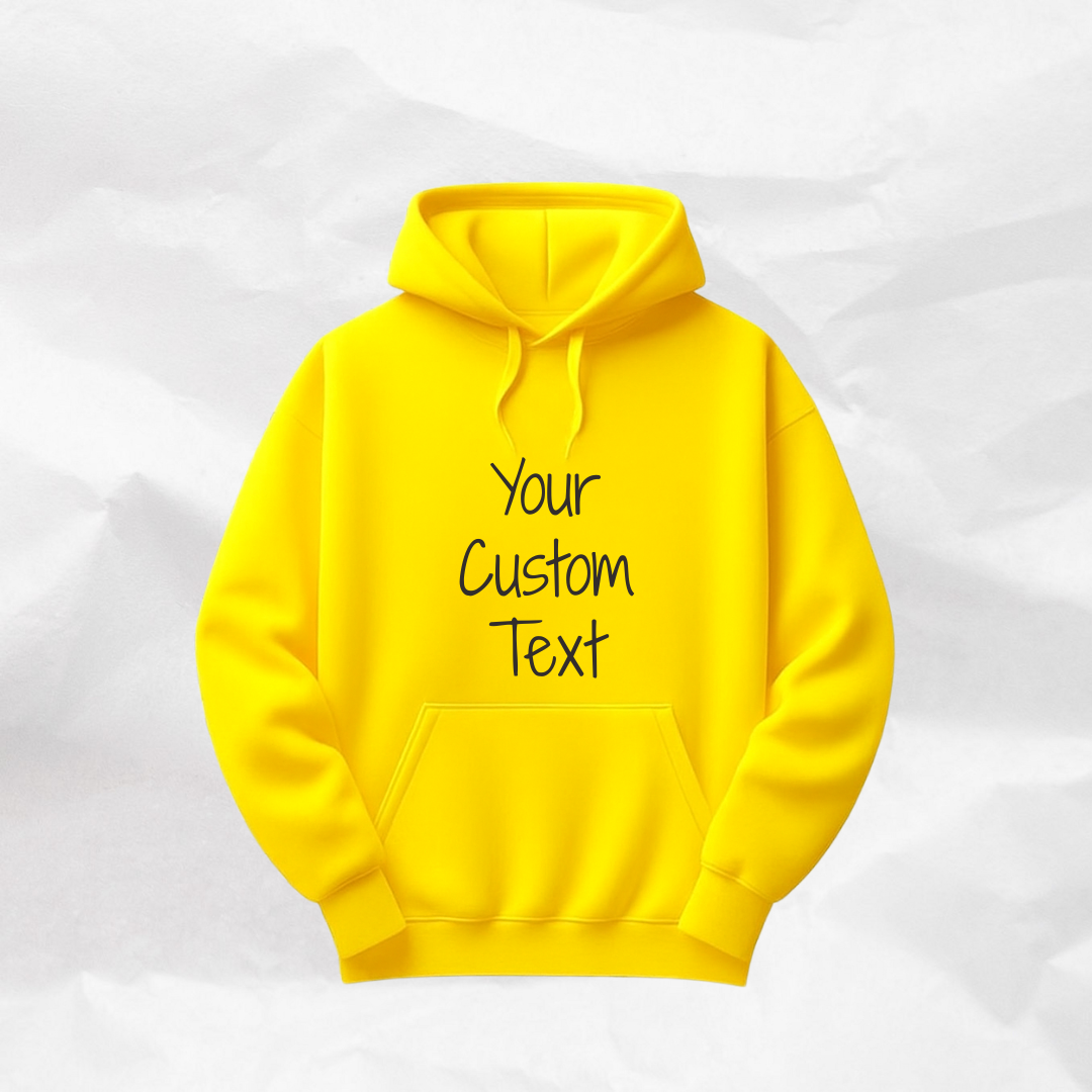 Custom Text Hoodie Personalized With Your Words Quote or Name