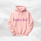 Custom Text Hoodie Personalized With Your Words Quote or Name