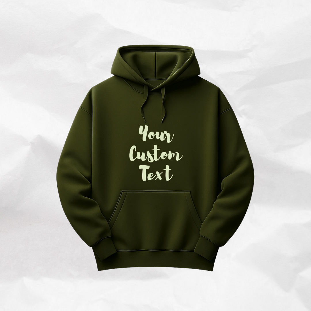 Custom Text Hoodie Personalized With Your Words Quote or Name