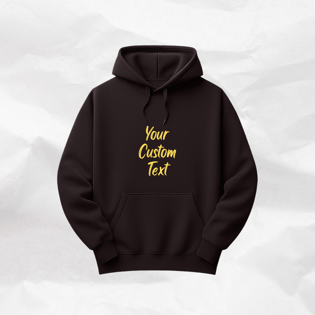 Custom Text Hoodie Personalized With Your Words Quote or Name