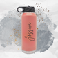 Custom Engraved Insulated Water Bottle With Straw