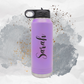 Custom Engraved Insulated Water Bottle With Straw