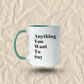Custom Ceramic Mug With Your Text, Photo or Design
