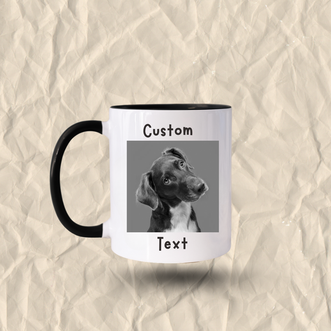 Custom Ceramic Mug With Your Text, Photo or Design