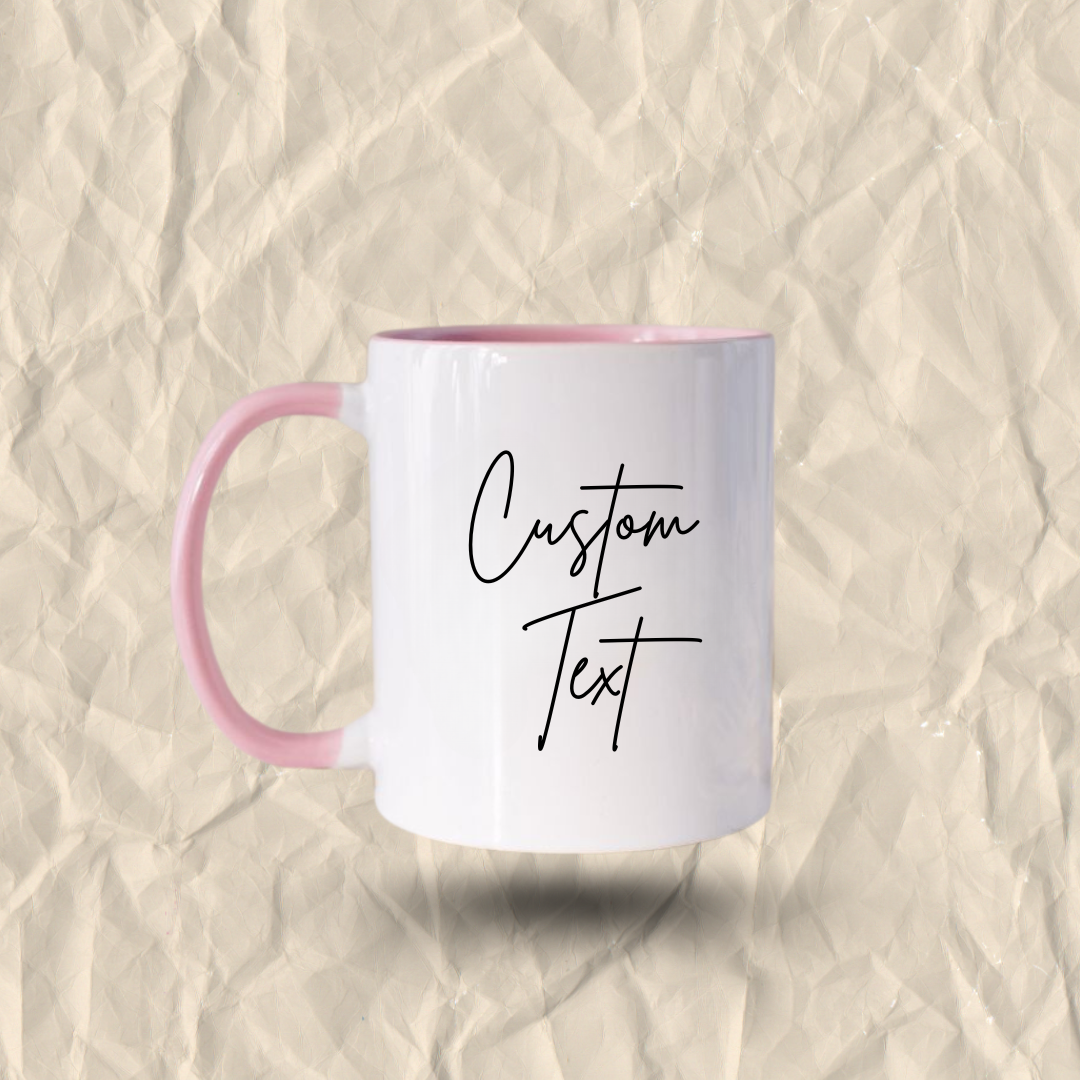 Custom Ceramic Mug With Your Text, Photo or Design