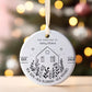 Personalized Wedding Calendar Ornament | Custom Date, Names & Message