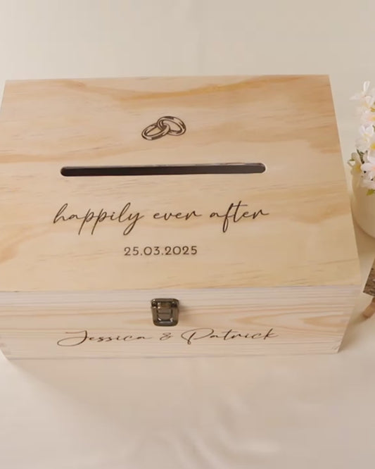 Personalized Engraved Wooden Keepsake Box