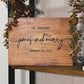 Personalized Wooden Wedding Sign